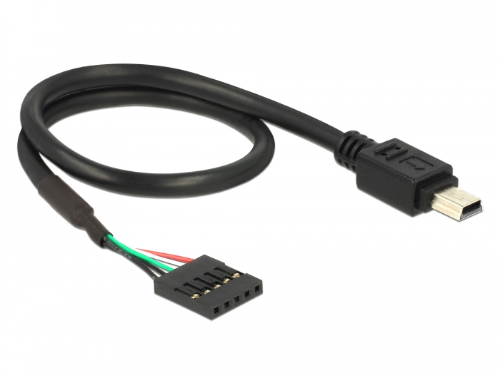 Delock Products Delock Cable USB 2.0 pin header female 5 pin > USB 2.0 Type Mini-B male 30 cm