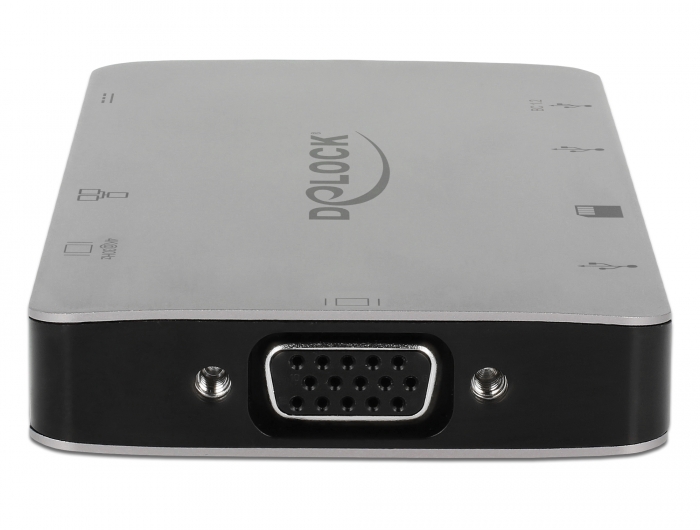 Delock Products 87721 Delock USB Type-C™ 3.1 Docking Station HDMI 4K 30 Hz,  Gigabit LAN and USB PD function