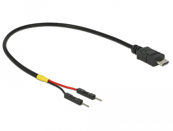 Delock Products 85407 Delock USB Power Cable Micro-B to 2 x pin header male  separate power 20 cm