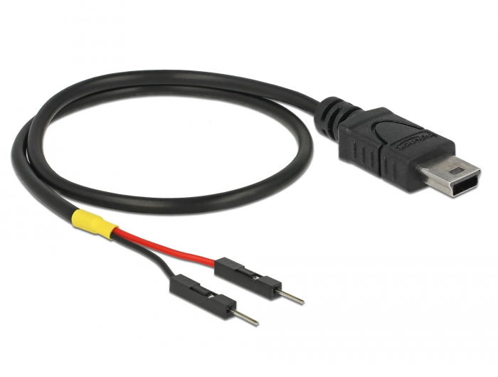 Delock Products 85414 Delock USB Power Cable Mini-B to 2 x pin header male  separate power 30 cm