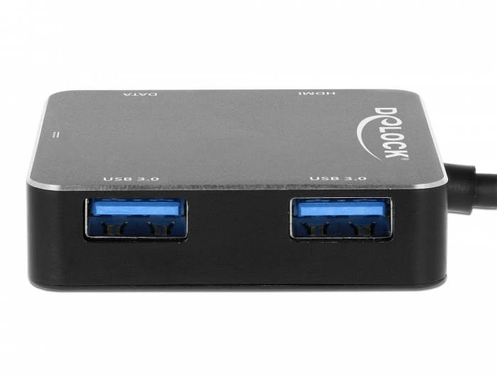 Delock Products 63262 Delock USB 5 Gbps Hub with 4 Ports + 1 Fast Charging  Port with Switch and Illumination