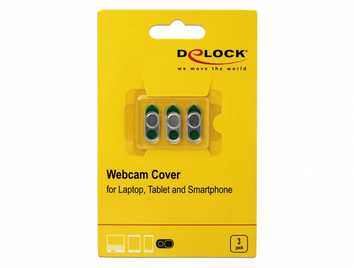 Delock Products 20656 Delock Webcam Cover for Laptop, Tablet and Smartphone 3  pack silver
