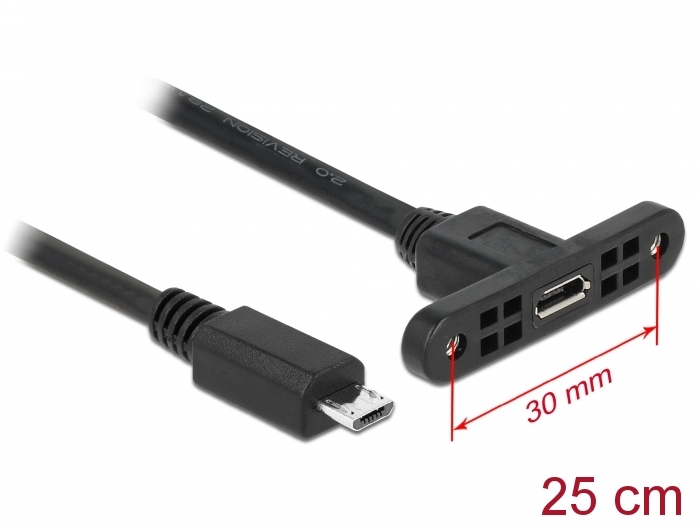 Cables 25CM 90 Degree Right Angle USB 2.0 A Male Connector to Female Extension Cable with Panel Mount Hole with Screw Cable Length: 25CM, Color: UP - 