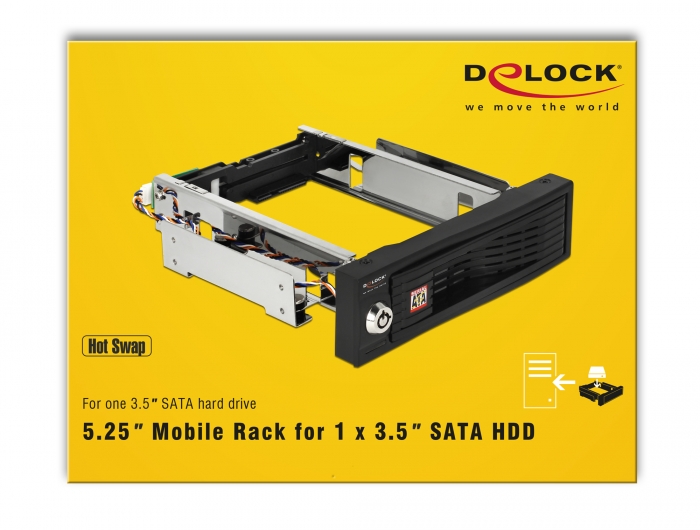 Delock Products 47189 Delock 3.5″ Mobile Rack for 2 x 2.5″ SATA