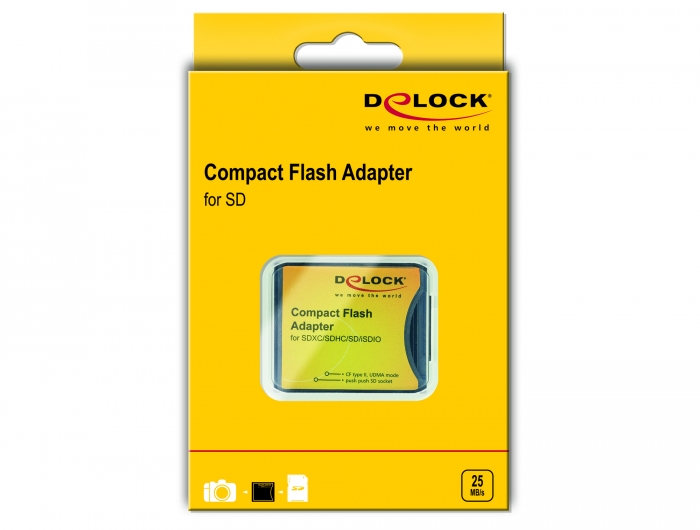 Delock Products 61796 Delock Compact Flash Adapter for SD Memory Cards