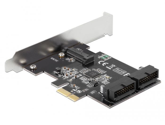 7 Ports PCIe USB 3.0 Karte 5Gbps PCIe zu USB 3.0 Erweiterungskarte RIITOP PCI Express USB 3.0 Adapterkarte für Desktop PC Windows 10/8.1/8/7,Unterstützt PCIE X1/X4/X8/X16-Steckplätze 