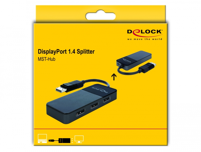 Delock Products 87737 Delock DisplayPort 1.4 Splitter 1 x 