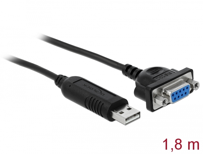 KANGPING Câble série RS232 DB9 femelle vers USB 2.0 PLC uniquement pour contrôleur logique programmable 