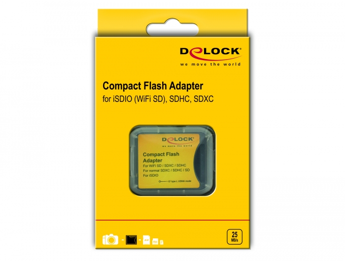 Delock Products 62637 Delock Compact Flash Adapter for iSDIO (WiFi