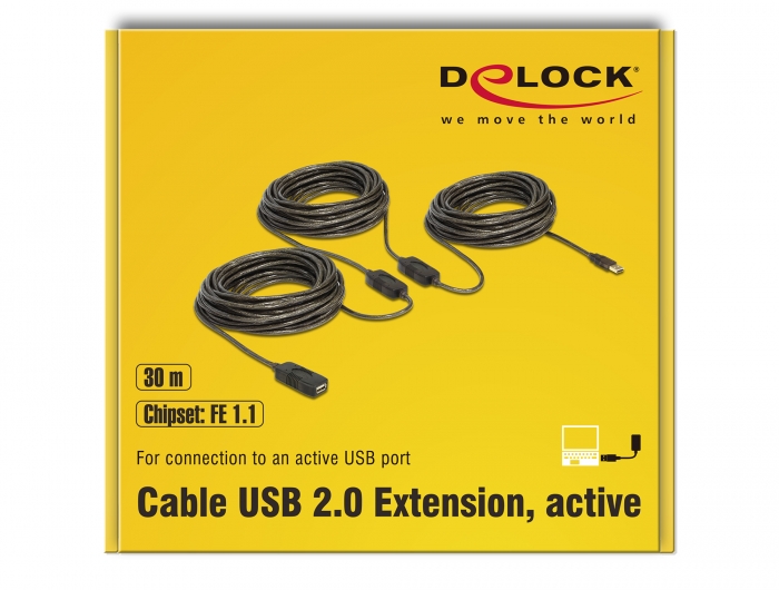 Delock Products 83453 Delock Cable USB 2.0 Extension, active 30 m