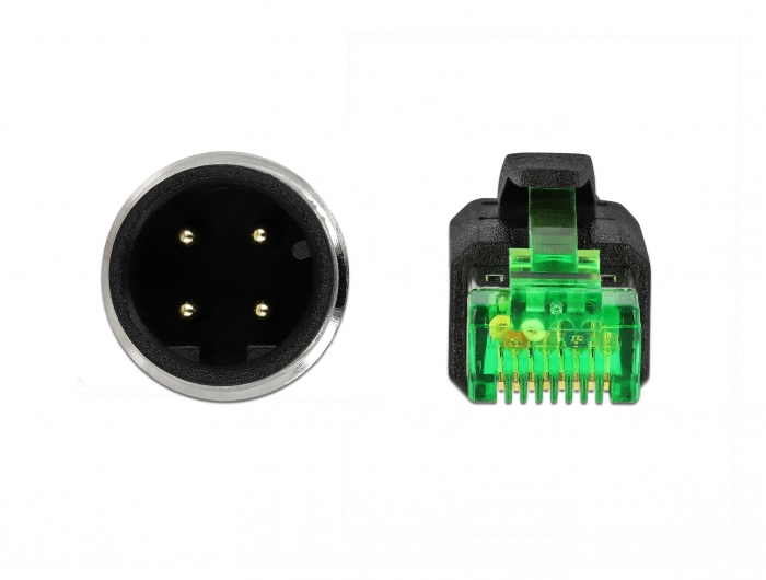 DELOCK 85484: PoweredUSB Kabel Stecker 12V > 2x 4 Pin, 3 m bei reichelt  elektronik