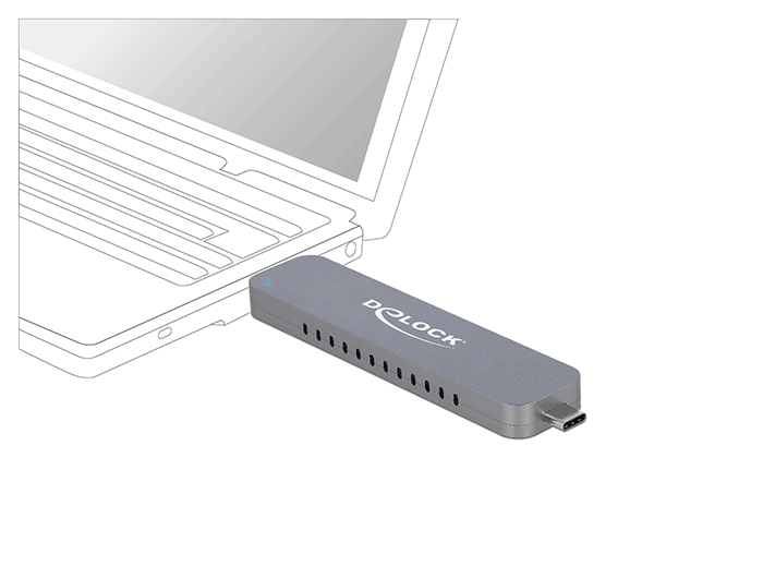 Delock Produits 42013 Delock Boitier USB 3.2 Gen 2 pour PlayStation®5 avec  prise M.2 NVMe - sans outil