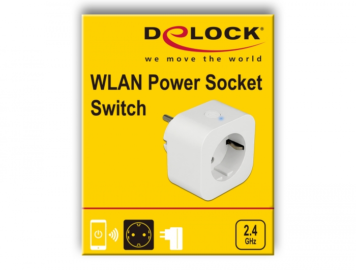 Delock Produkte 11827 Delock WLAN Steckdosen Schalter MQTT mit  Energieüberwachung