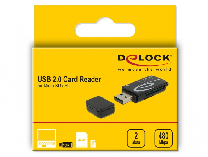 Delock Products 91662 Delock 2.5″ Card Reader IDE > 2 x Compact Flash Card