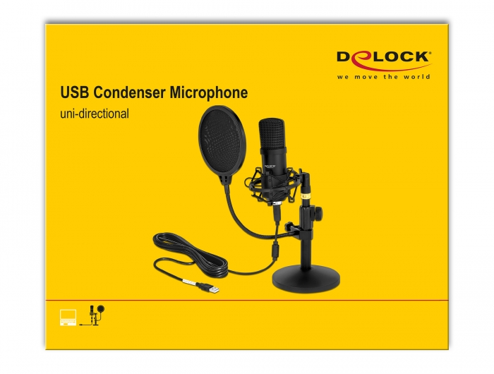 Microphone à condensateur professionnel USB MC-130.usb