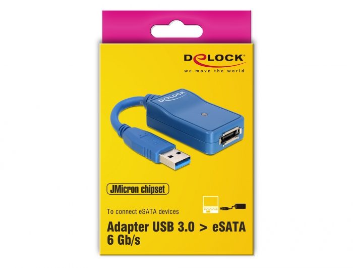 liv Slovenien Forfølgelse Delock Products 61754 Delock Adapter USB 3.0 > eSATA 6 Gb/s