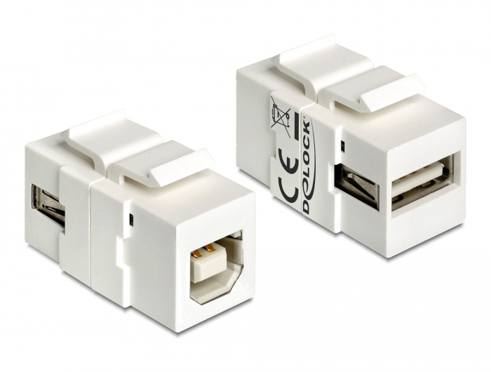 DELOCK 86506: Keystone Modul mit USB Typ-A Ladebuchse 2,1 A schwarz chez  reichelt elektronik