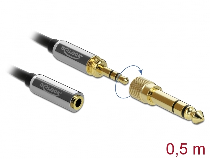 Yellow Cable - Ad06 Adaptateur Jack Stereo Male 3.5 / Jack 6.35