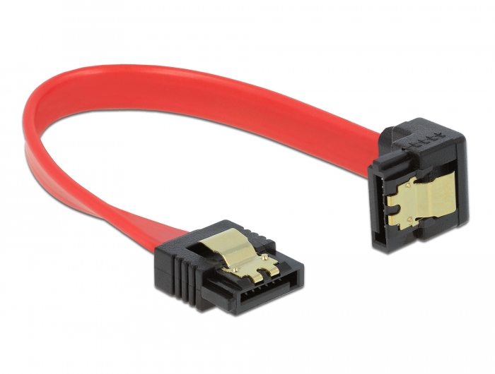 Delock Productos 82469 Delock Cable SATA 3 Gb/s recto hacia abajo en ángulo  de 10 cm amarillo
