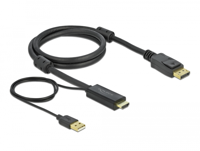 Adaptateur DisplayPort vers HDMI DELOCK 63585 Noir