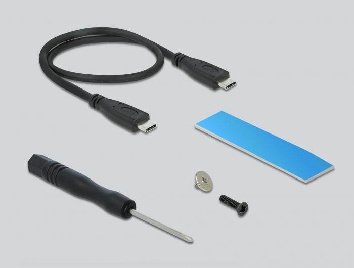 Delock Produkte 87826 Delock SuperSpeed USB 10 Gbps (USB 3.2 Gen 2) Kabel  USB Type-C™ Stecker zu USB Typ-A Buchse 1 m zum Einbau schwarz