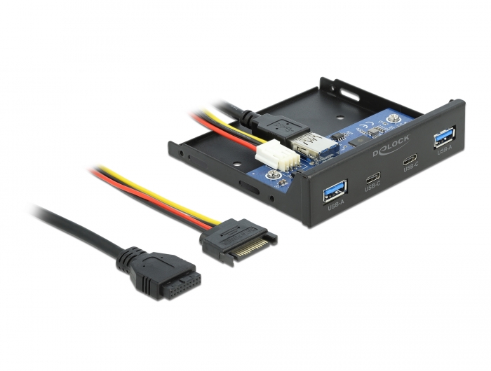 Tek Republic TIU-3000 3.5 Front Panel USB 3.0 2-Port Hub