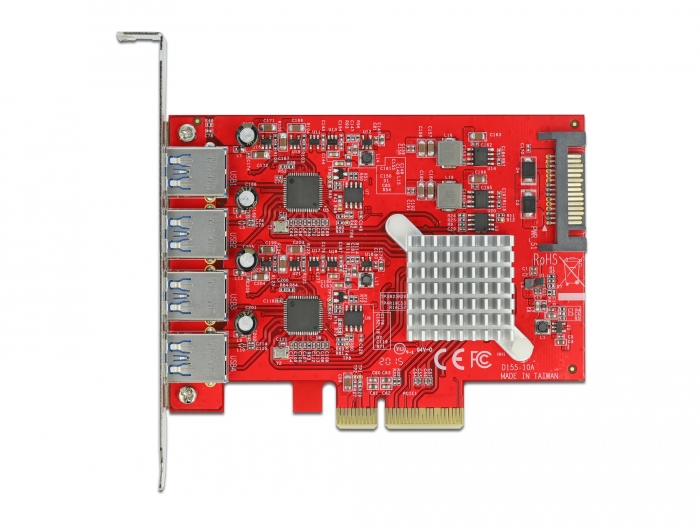 Delock Products 90481 Delock PCI Express x4 Card to 4 x external