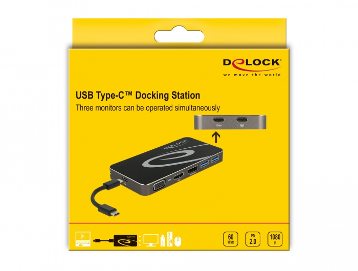 Delock Produits 63264 Delock Hub USB 5 Gbps avec 7 ports + 1 port de  chargement rapide + 1 port USB-C™ PD 3.0 avec interrupteur et voyant
