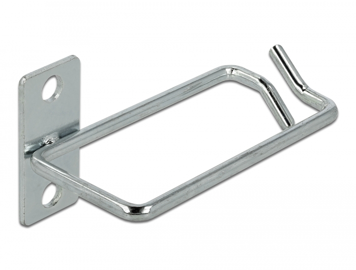 Delock Products 66517 Delock Cable bracket 80 x 40 mm with laterally offset  mounting plate metal