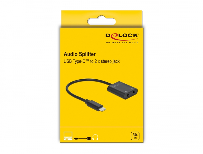 DELOCK - Adaptateur audio Connecteur USB-C - jac…