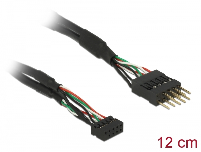 presentation Constraints siren Delock Products 41977 Delock Cable USB 2.0 pin header female 2.00 mm 10 pin  > USB 2.0 pin header male 2.54 mm 10 pin 12 cm
