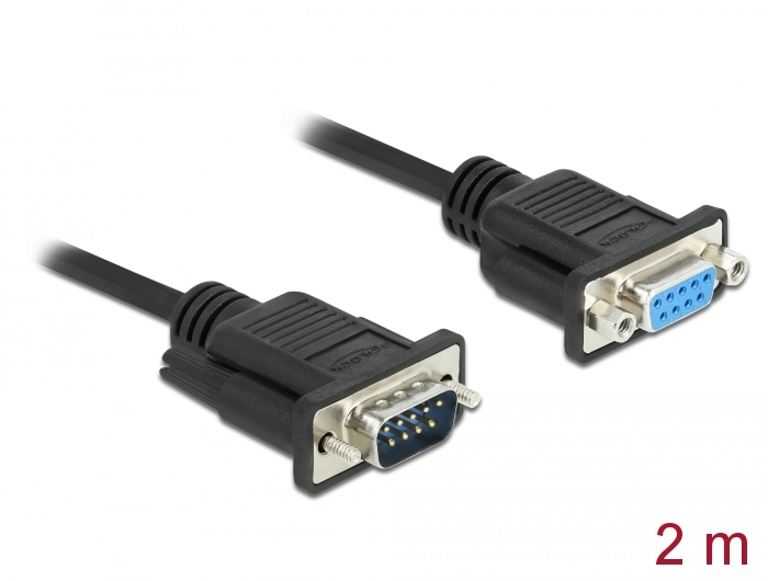 , Negro, Macho/Macho D-Sub D-Sub Cables VGA VGA 2 m, VGA DeLOCK 2m VGA Cable 2m VGA VGA D-Sub Negro Cable VGA D-Sub