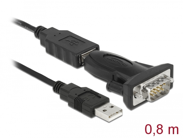Delock Products 61425 Delock Adapter USB 2.0 Type-A > 1 x Serial