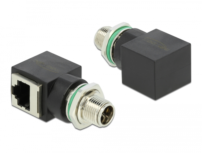 M12 Adapter X-code Male to D-code Female
