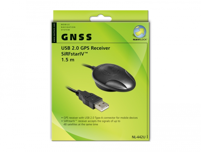 Sequel Amazon Jungle kapacitet Navilock Products 61994 Navilock NL-442U USB 2.0 GNSS GPS Receiver  SiRFstarIV™ 1.5 m