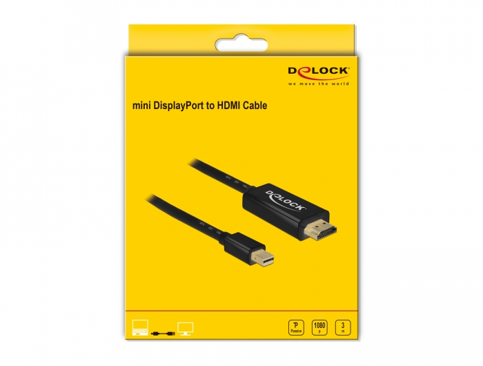 Delock 83700 Delock Passive DisplayPort 1.1 to Cable 3 m