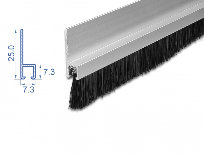 20mm Brush Strip Draught Excluder 3 metre long 