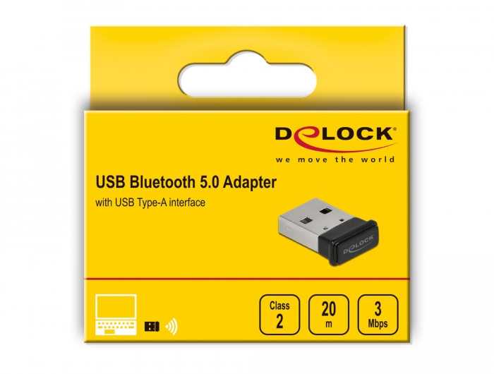 Delock Products 61014 Delock USB Bluetooth 5.0 Adapter in micro design