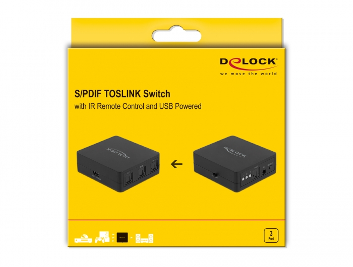 LiNKFOR Digital Toslink Optical 4x1 Switch with 3ft Optical Cable and IR  Remote Control Aluminum Alloy Digital Audio SPDIF Toslink Optical Fiber
