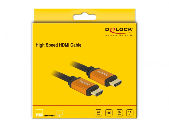 Delock Products 85728 Delock High Speed HDMI Cable 48 Gbps 8K 60 Hz 1.5 m