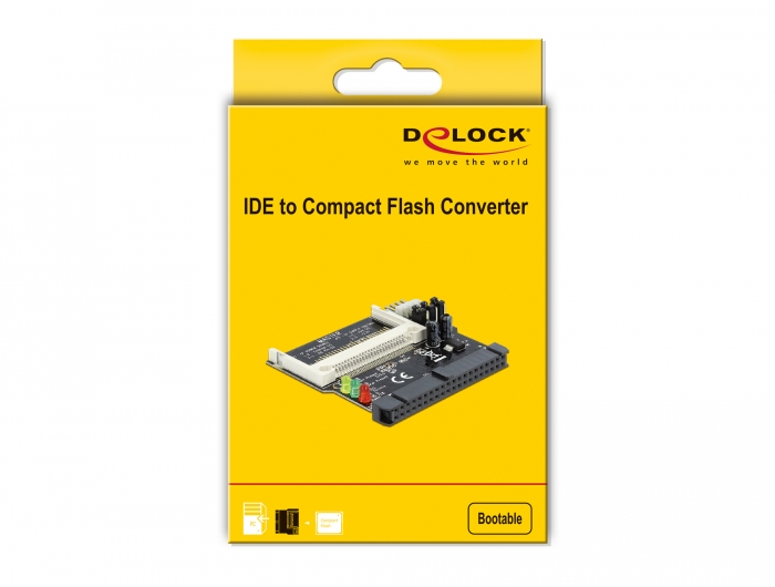 DELOCK 91655: Lecteur de carte IDE prise 44 broches pour Compact Flash chez  reichelt elektronik