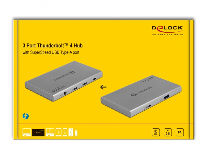 Delock Products 64157 Delock Thunderbolt™ 4 Hub 3 Port with