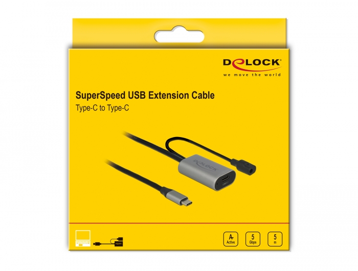 Delock 85392 Delock Active USB 3.1 1 extension cable USB Type-C™ 5 m