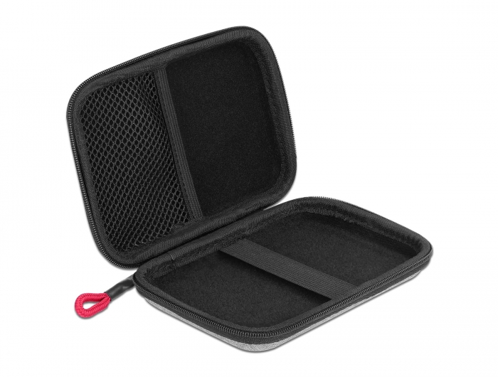 Delock Produkte 18422 Delock Schutztasche für 2.5″ SSDs, externe Gehäuse  oder Festplatten bis 12 x 8 x 2 cm