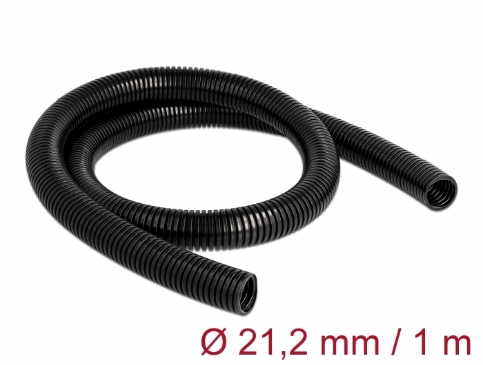 Boîte de rangement de câbles noir D-Line L. 415 x l. 165 mm, bloc