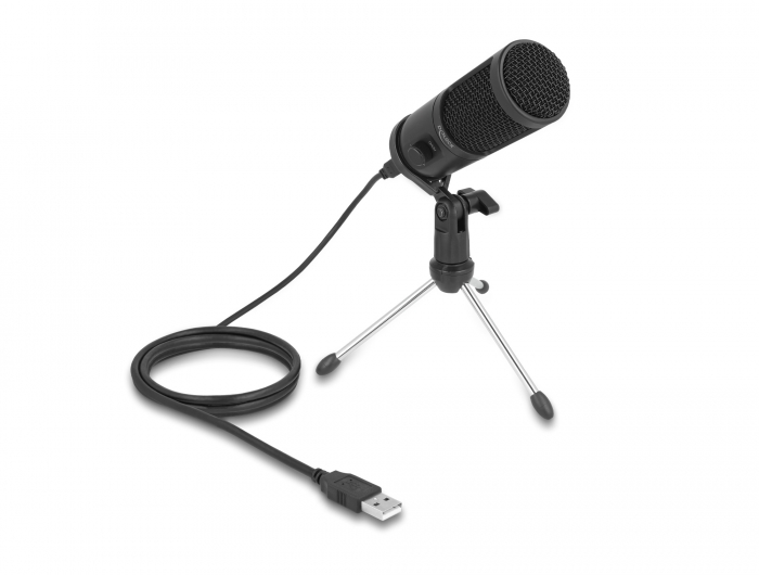 Delock Produits 66300 Delock Set de Microphone Condensateur USB pour la  diffusion et le jeu