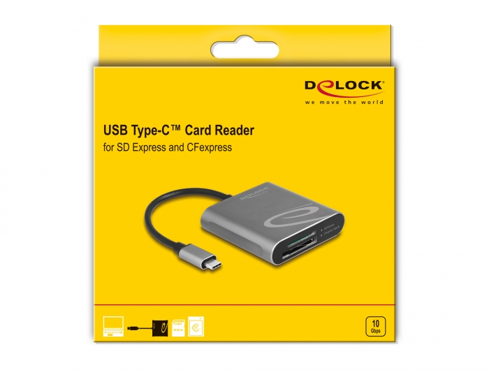 Delock Lecteur de cartes externe 91004 SuperSpeed USB - 91004