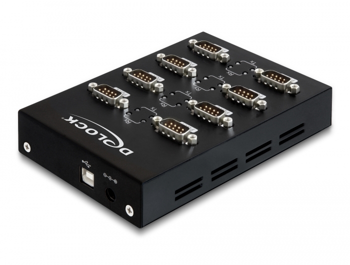 ASIX MOSCHIP MCS7840 Metallgehäuse USB zu 4 Ports RS232 Konverter RS-232 über DB9 Stecker 