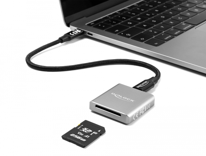 Delock Products 91006 Delock USB Type-C™ Card Reader for SD Express (SD  7.1) memory cards