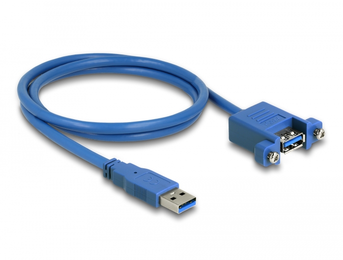Delock Produkte 85112 Delock Kabel USB 3.0 Typ-A Stecker > USB 3.0 Typ-A  Buchse zum Einbau 1 m